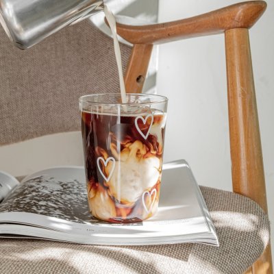 Zoom bild av Glas med glaslock