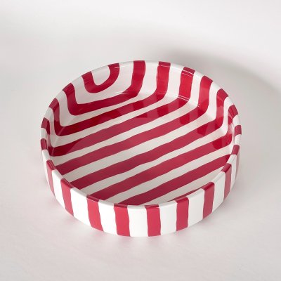 skål, stripes, röd, jul, polka